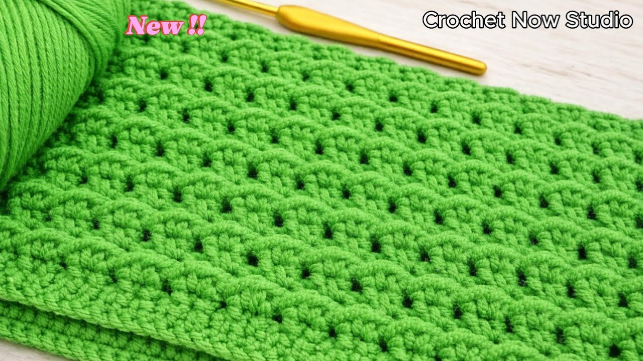 Unbelievably EASY! One-Row Crochet Pattern for Absolute Beginners ⚡️♥️