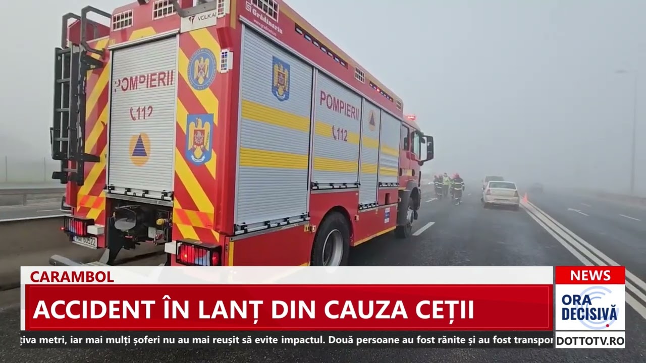 Val de accidente pe drumul dintre Constanța și Valu lui Traian din cauza ceții