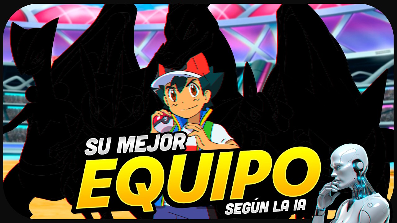 Así sería el MEJOR EQUIPO POKÉMON de ASH según la IA 🤖🔥