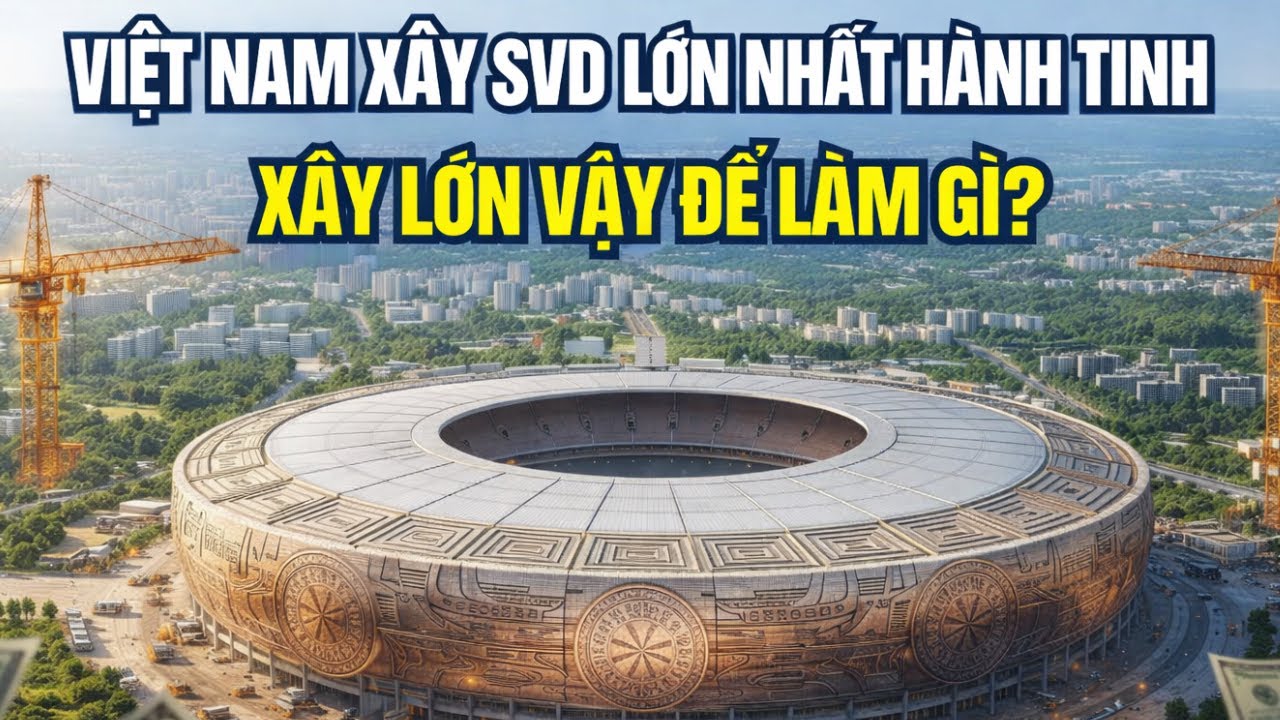 Vì Sao Việt Nam xây SVĐ Trống Đồng lớn nhất Thế Giới?