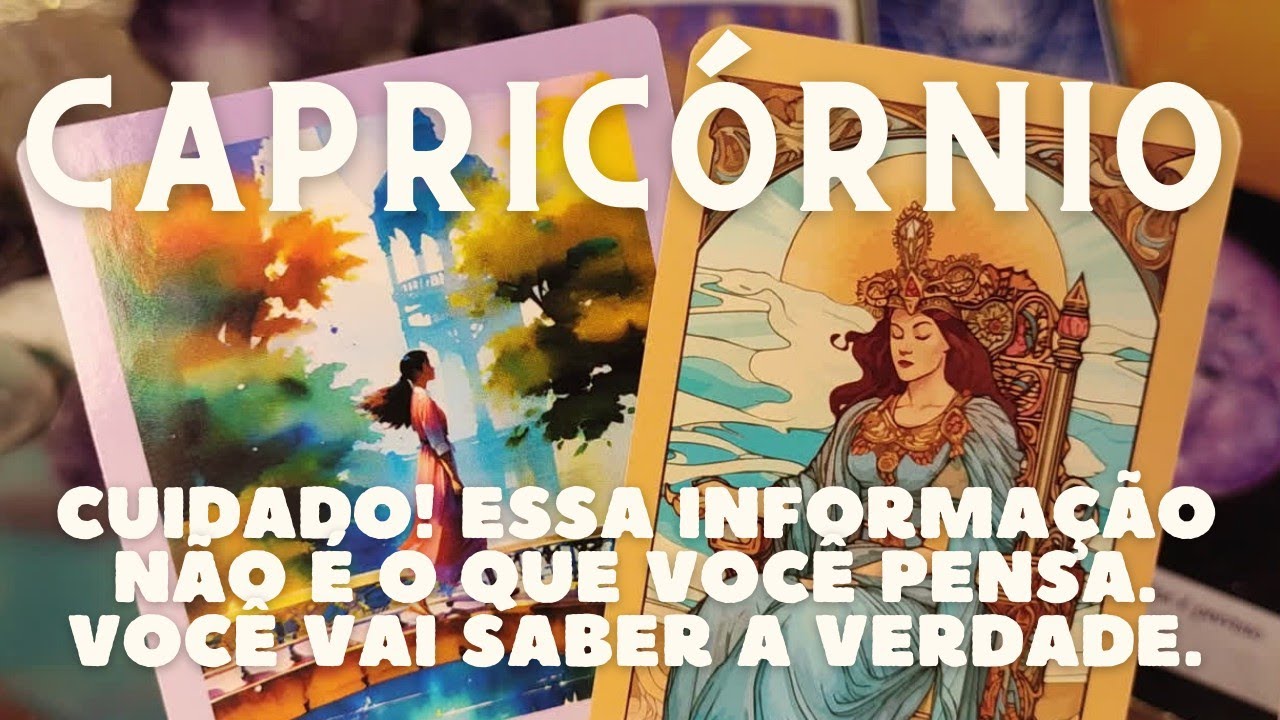 CAPRICÓRNIO 💎♑ CUIDADO!!! ESSA INFORMAÇÃO NÃO É O QUE VOCÊ PENSA 💥😱👀🫷