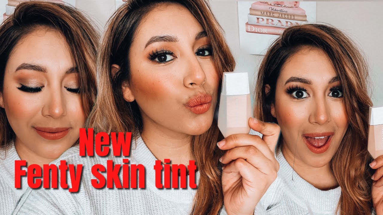 NEW Fenty Beauty Skin Tint Foundation 1st impressions review dry skin