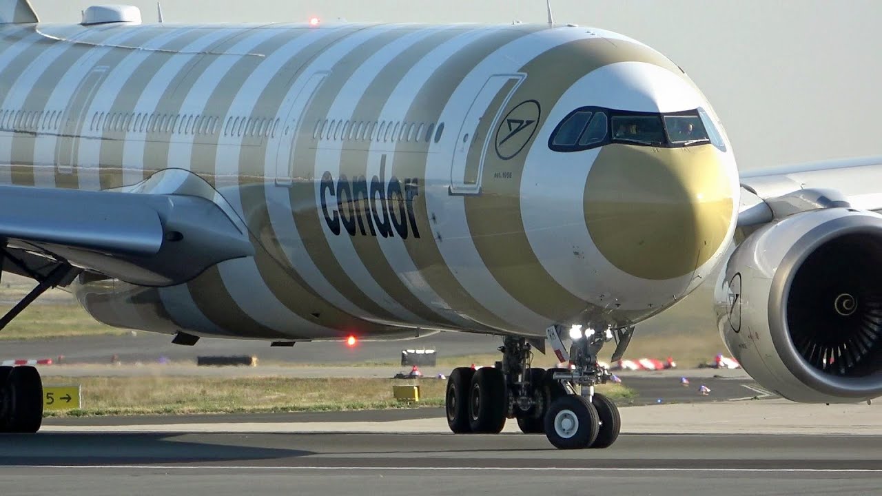 Testflug Condor DE4890 A330NEO (D-ANRH) take off Startbahn West  Planespotting FRA