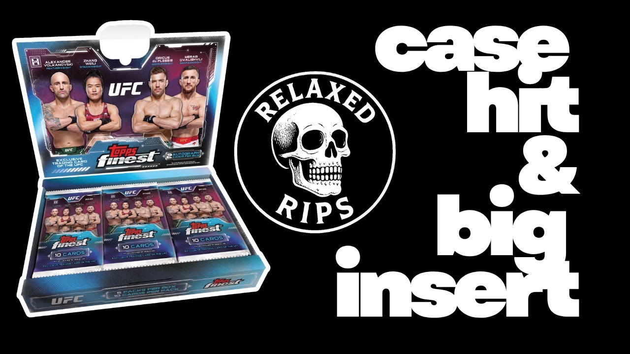 2025 Topps Finest UFC, case hit hunting...and massive insert pulled!!