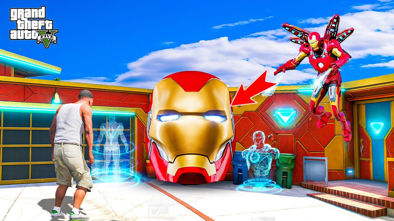 GTA 5: Franklin Finds a Hidden Iron Man Room and Gets Ultimate Power in Gta 5  (GTA 5 Mods)