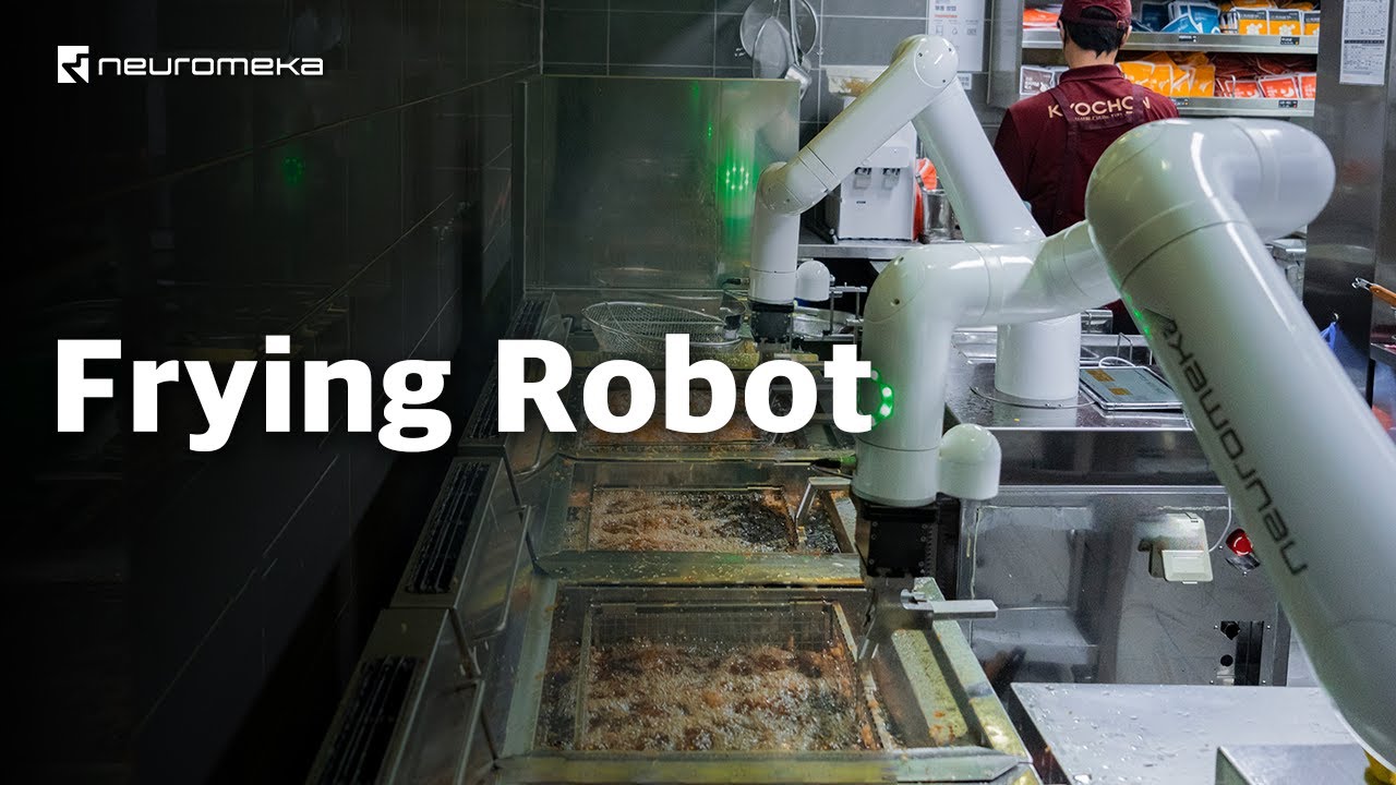 Safe and efficient kitchen via Neuromeka frying robot