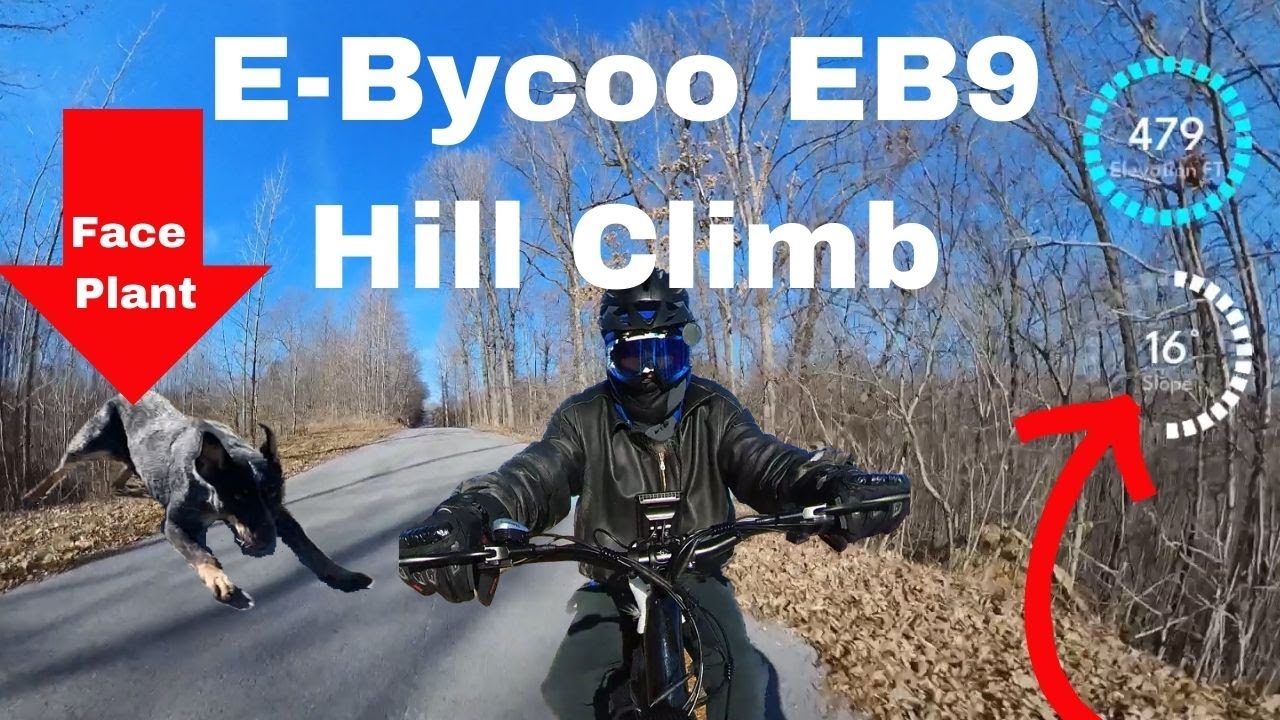 E-Bycco EB9 AWD Hill Climb Tests With Stats- Can It Climb Crazy Hill?