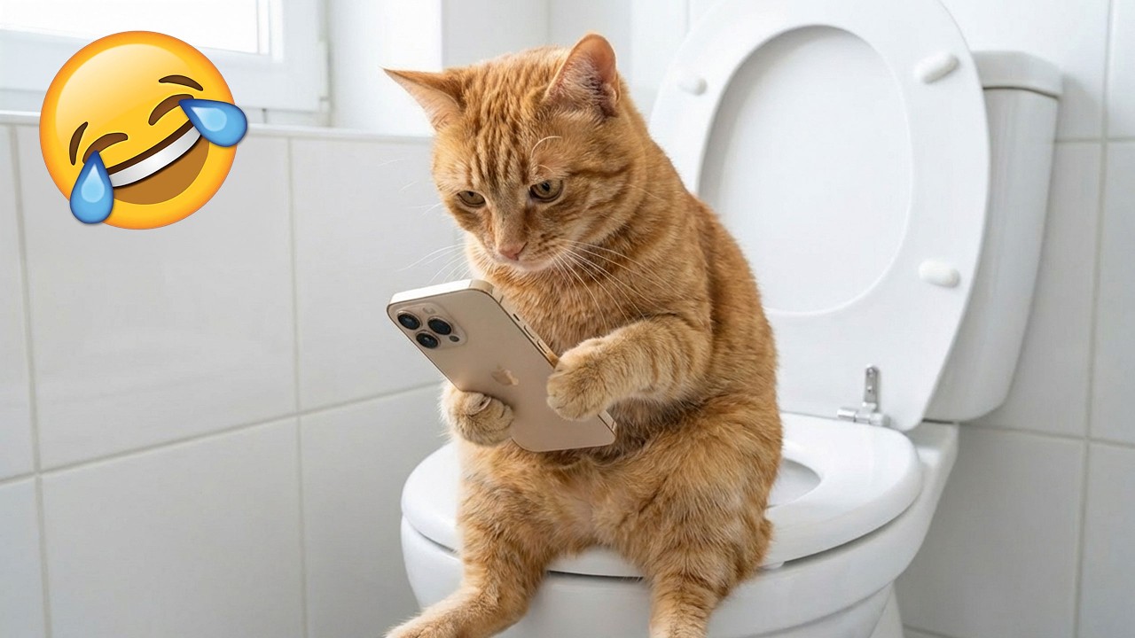 Смеешься — проигрываешь 😹🤣 Самые смешные собаки и кошки 2026 года 😹 Часть 1