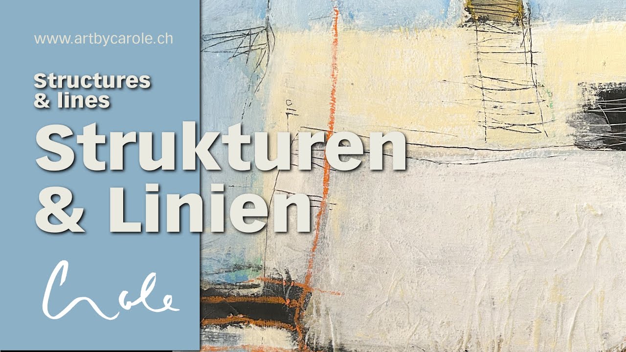 Tutorial: Abstrakt malen mit Acryl und &Ouml;lkreide (auch f&uuml;r Anf&auml;nger)