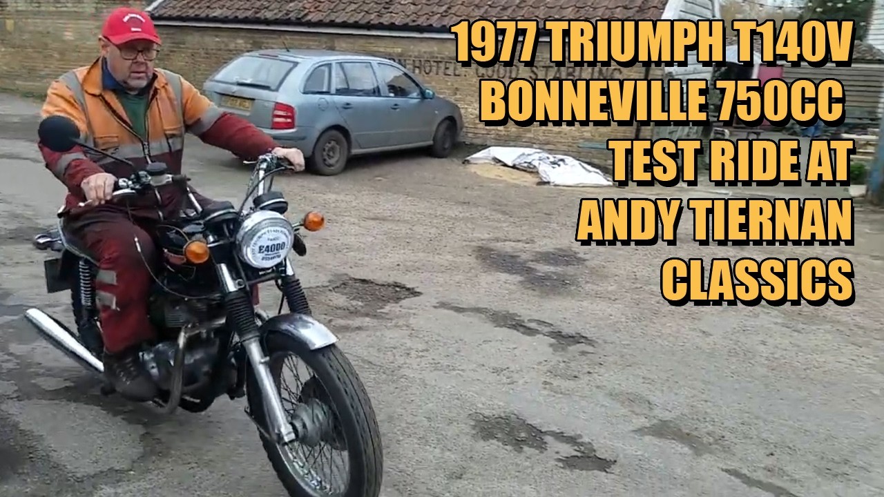 Triumph T140V Bonneville 750cc 1977 года выпуска в Andy Tiernan Classics #09508TRI