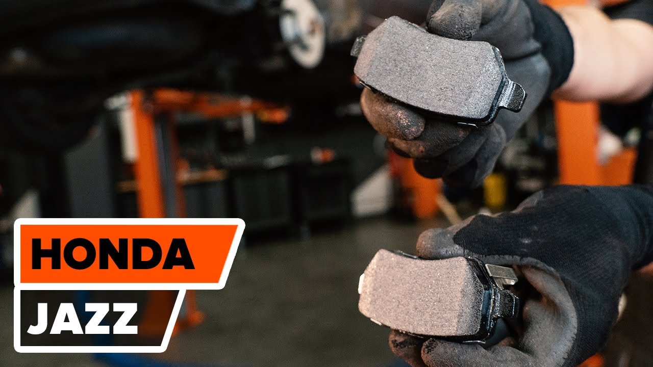 How to change rear brake discs and rear brake pads on HONDA JAZZ 1 TUTORIAL | AUTODOC