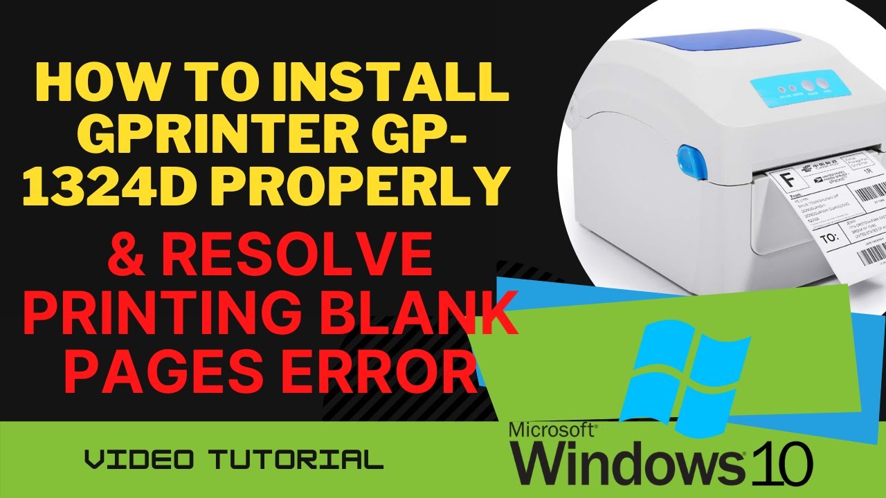 How to install Gprinter GP-1324D and resolve printing BLANK pages [July 2021 update)