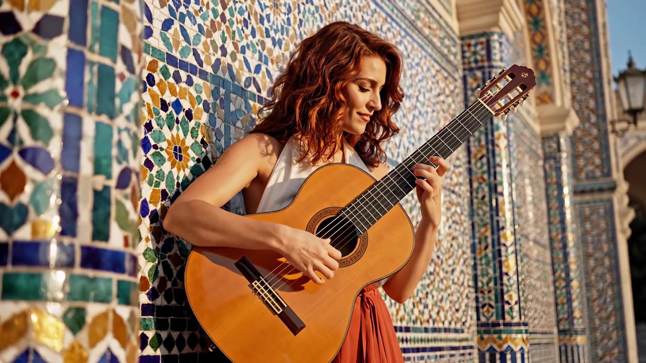 Graceful Flamenco Guitar, Accordion & Flute for Restful Evenings – Divine Harmony