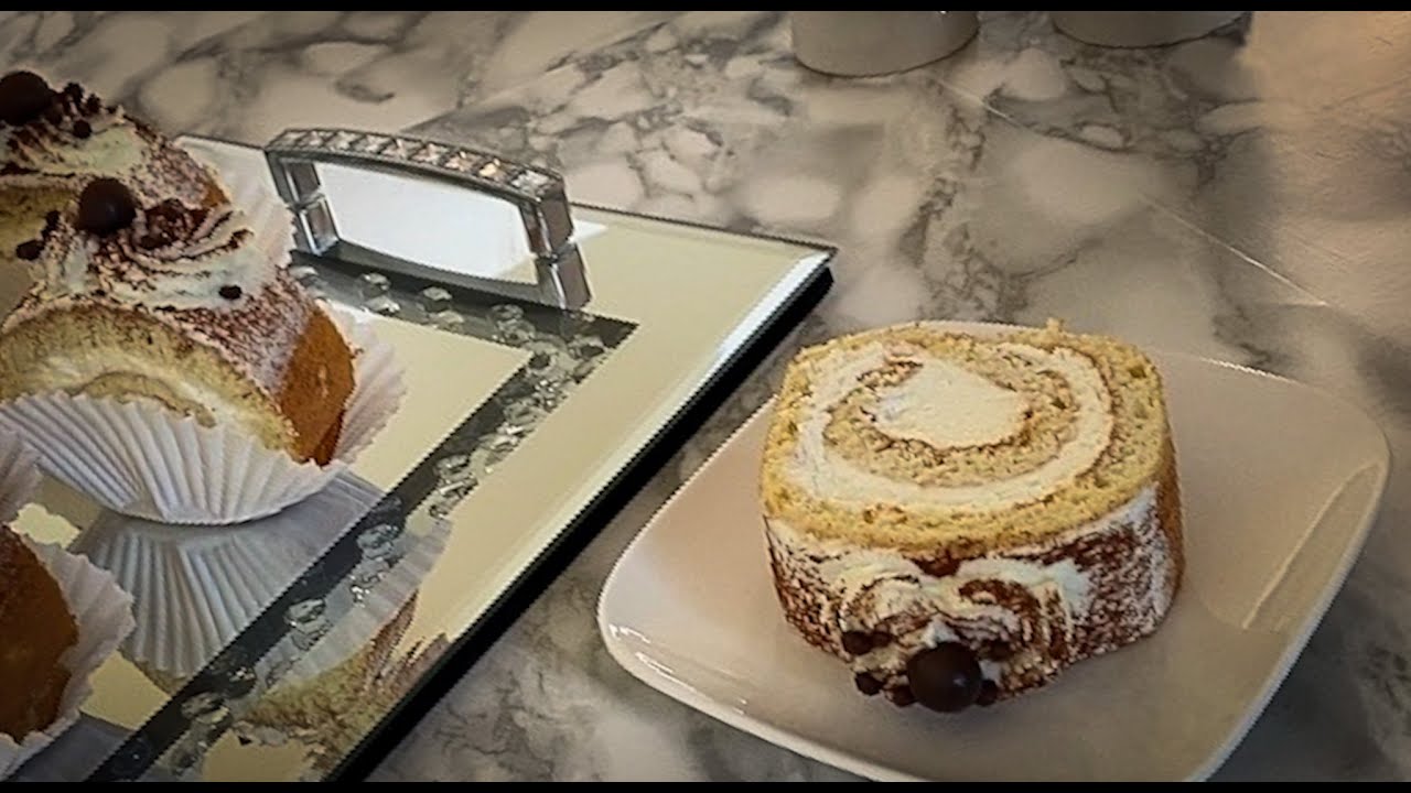 Swiss Roll - Vanilla Cake Roll - Tastiest Swiss Roll