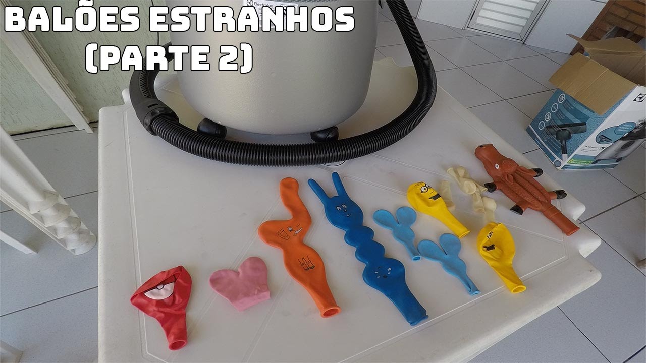 ENCHENDO OUTROS BALÕES ESTRANHOS COM ASPIRADOR DE PÓ!