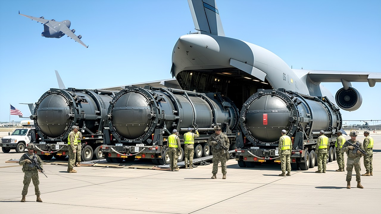 Tensions Rise! C-17 Moves Next-Gen Nuclear Reactor in High Alert Operation