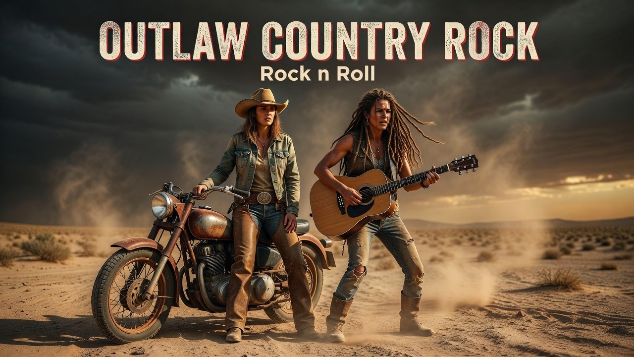 Outlaw Country Rock 🔥 Dust on My Boots and Fire in My Heart 🎸 Country Rock Ride