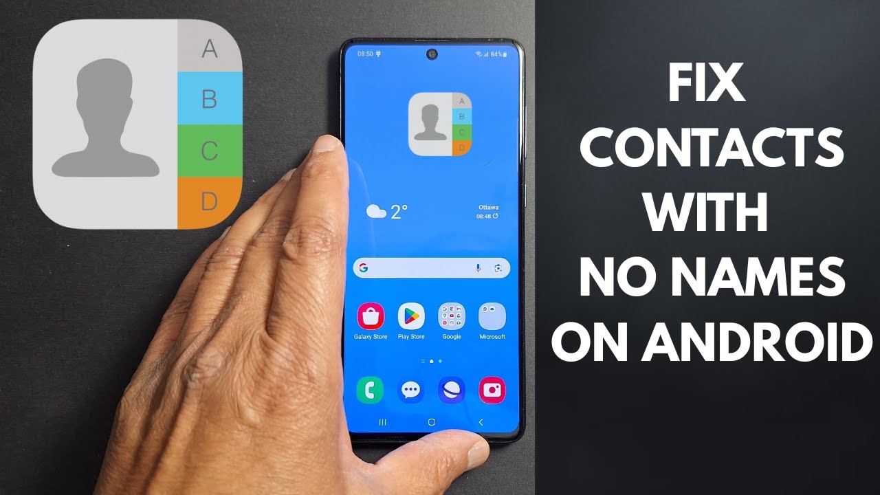 Android phone not showing contact names, just numbers (Fixed)