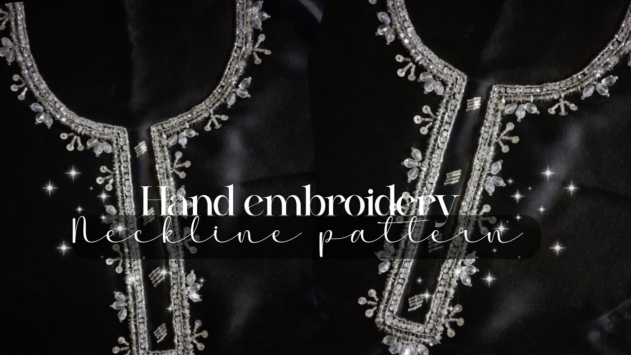 The Glamorous Art of Neckline Bead Embroidery✨️