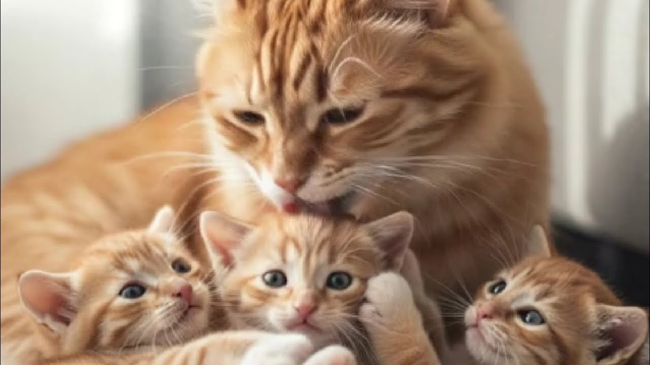 #story#time#cute#baby#cat with Mumma 