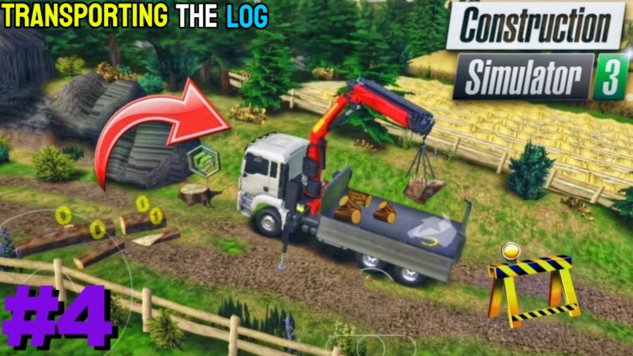 TRANSPORTING A TREE TO GRAVEL PIT | CONSTRUCTION SIMULATOR 3 #4