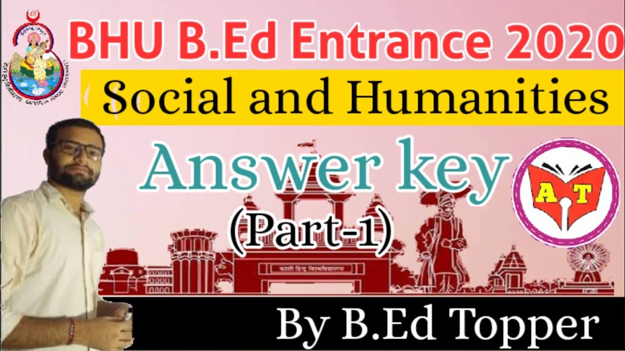 Answer key ||BHU BEd( social science and humanitics)2020 ||सामाजिक विज्ञान||Academy of Teachers