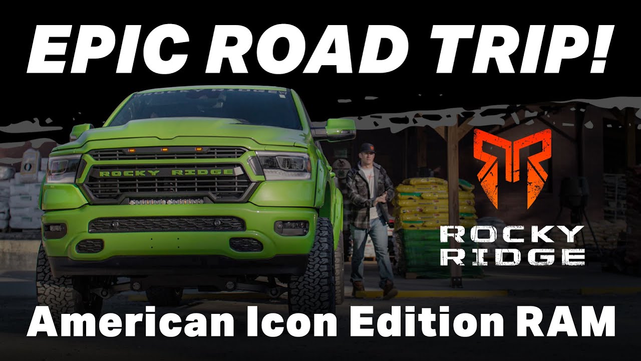 Dustin Jones EPIC Road Trip To Check Out NEW Rocky Ridge American Icon Edition RAM Trucks!