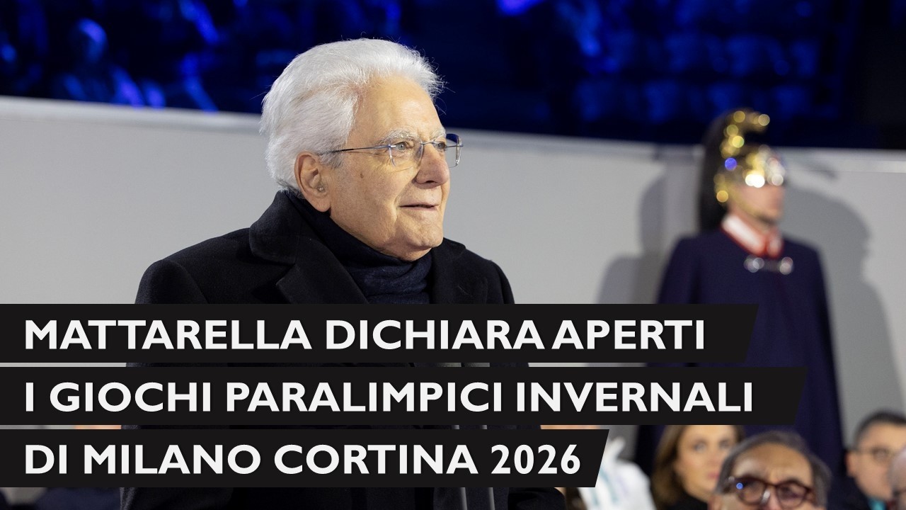 Mattarella apre i Giochi Paralimpici Invernali Milano Cortina 2026