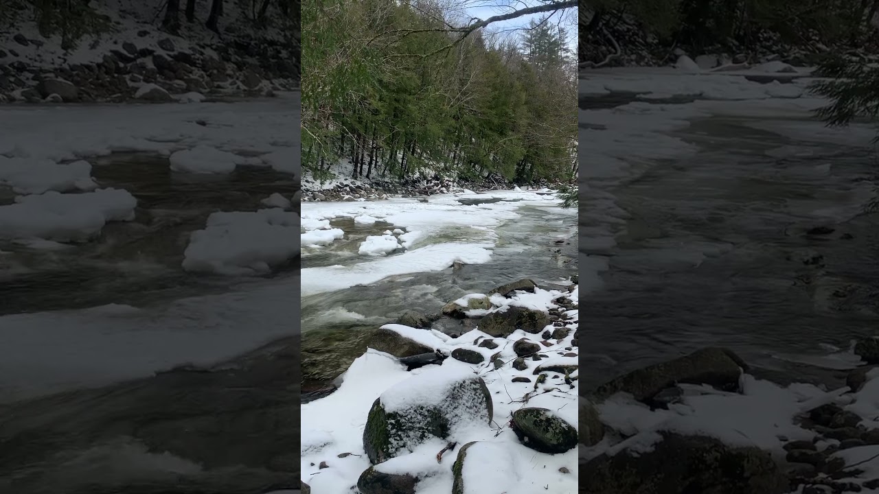 Wild Ammonoosuc River Jan. 27th #goldprospecting #goldpanning #wintercamping