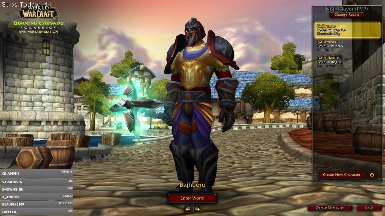 🔥TBC Lvl 70 Prot / Arms Warrior Endgame Grind🔥- World of Warcraft Classic
