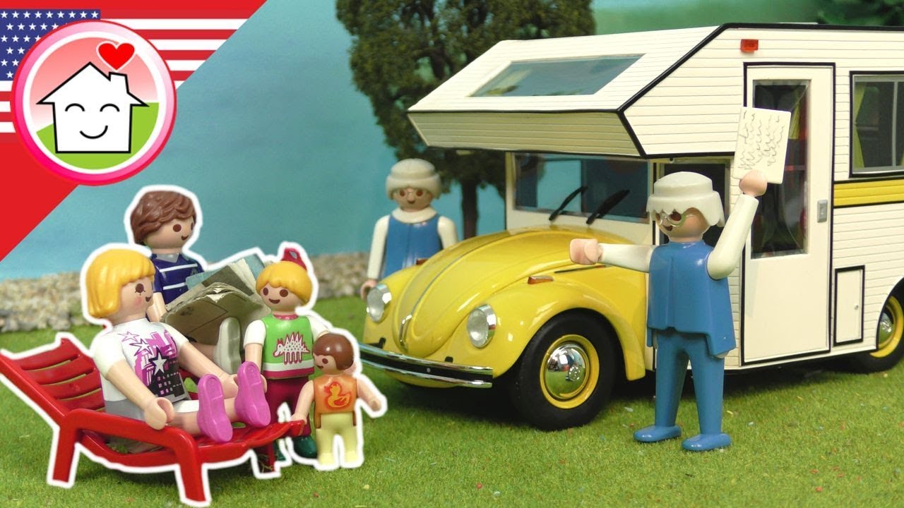 Playmobil English Camping with the Hillbillies - The Hauser Family - Toys for kids