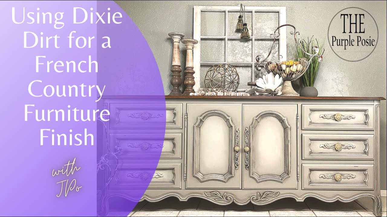 French Country Inspired Finish | How to Blend Paint on Furniture | Aging Furniture for Beginners