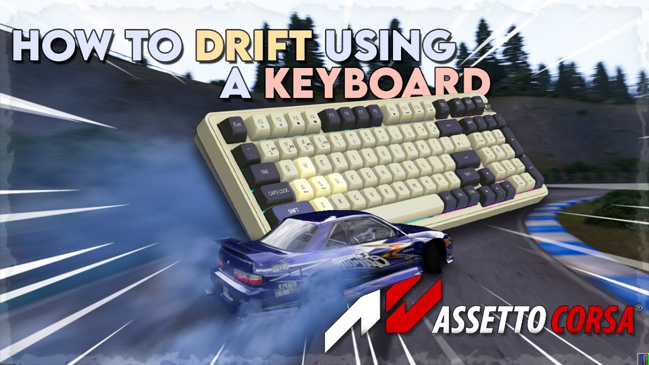How to DRIFT in Assetto Corsa using a KEYBOARD