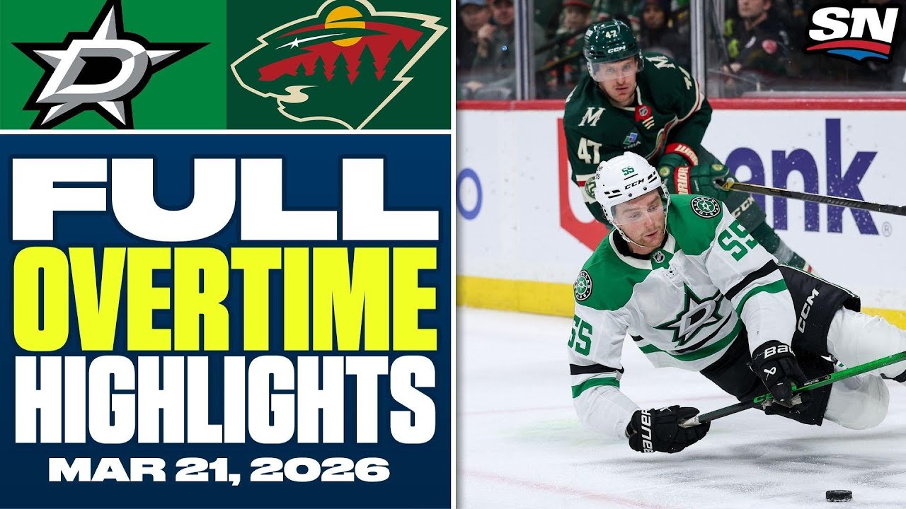 Dallas Stars at Minnesota Wild | FULL Overtime Highlights - March 21, 2026