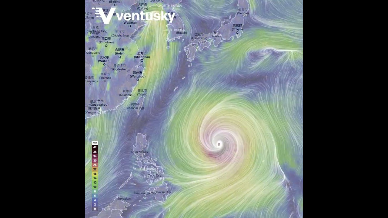 Super Typhoon Bavi has now reached Category 5, heading Taiwan and eastern China