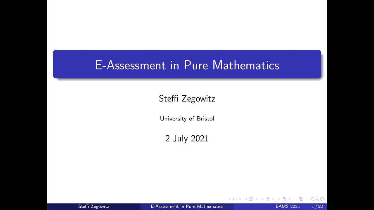 E-assessment in Pure Mathematics