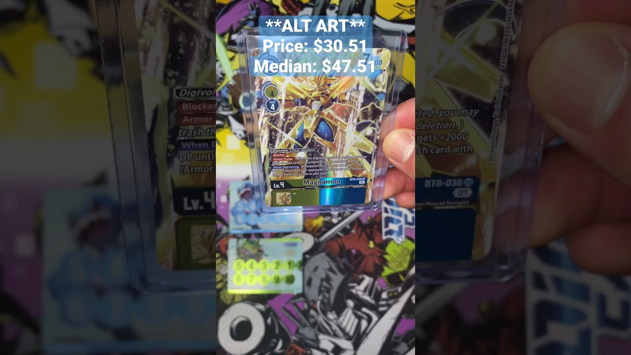 Magnamon ALT ART BT-8 #digimoncardgame