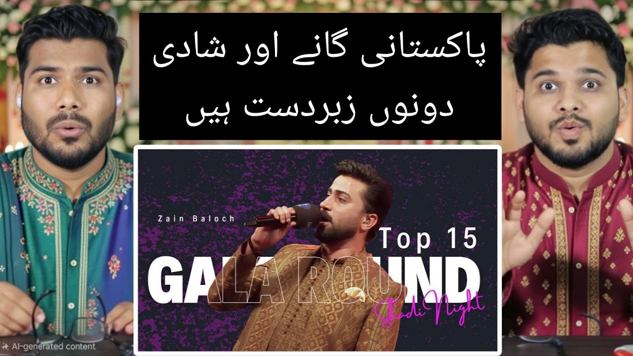 Indians react to Mehndi Ki Yeh Raat By Zain Baloch | Pakistan Idol 2026