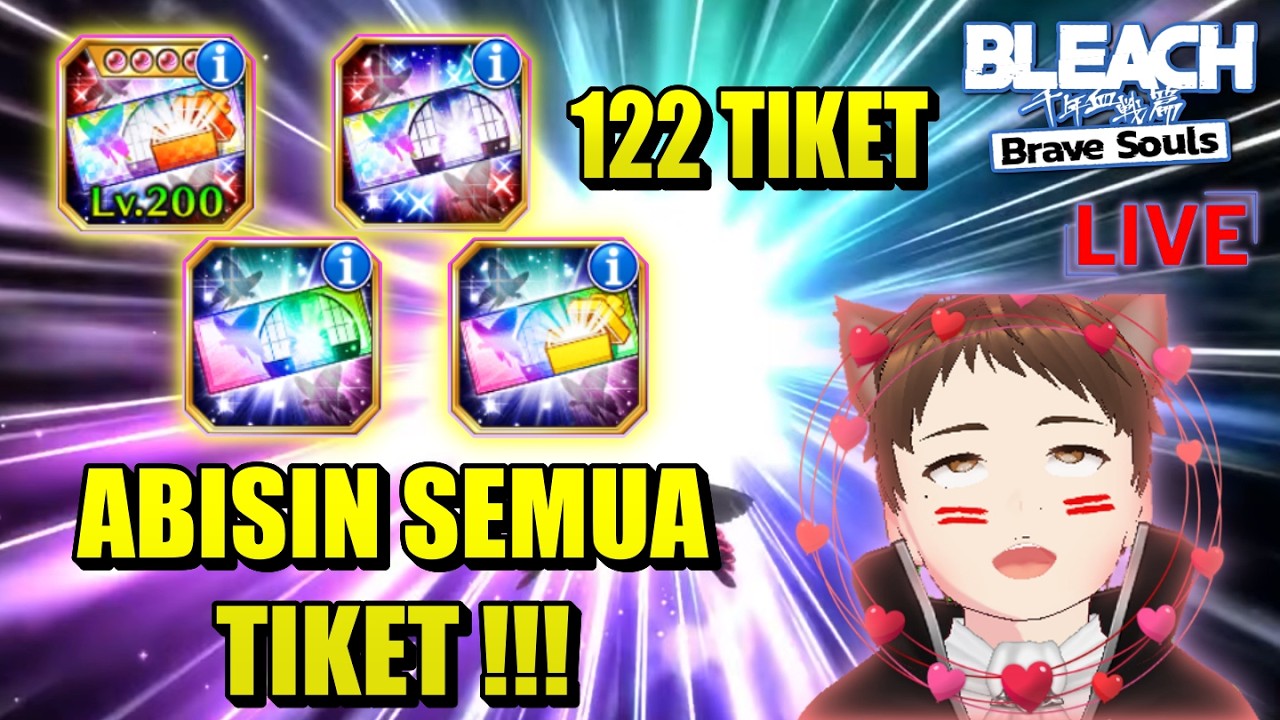 SEMANGAT PAGI HABISIN SEMUA TIKET B5 & B6, AUTO PANEN CHAR BAGUS | Bleach: Brave Souls