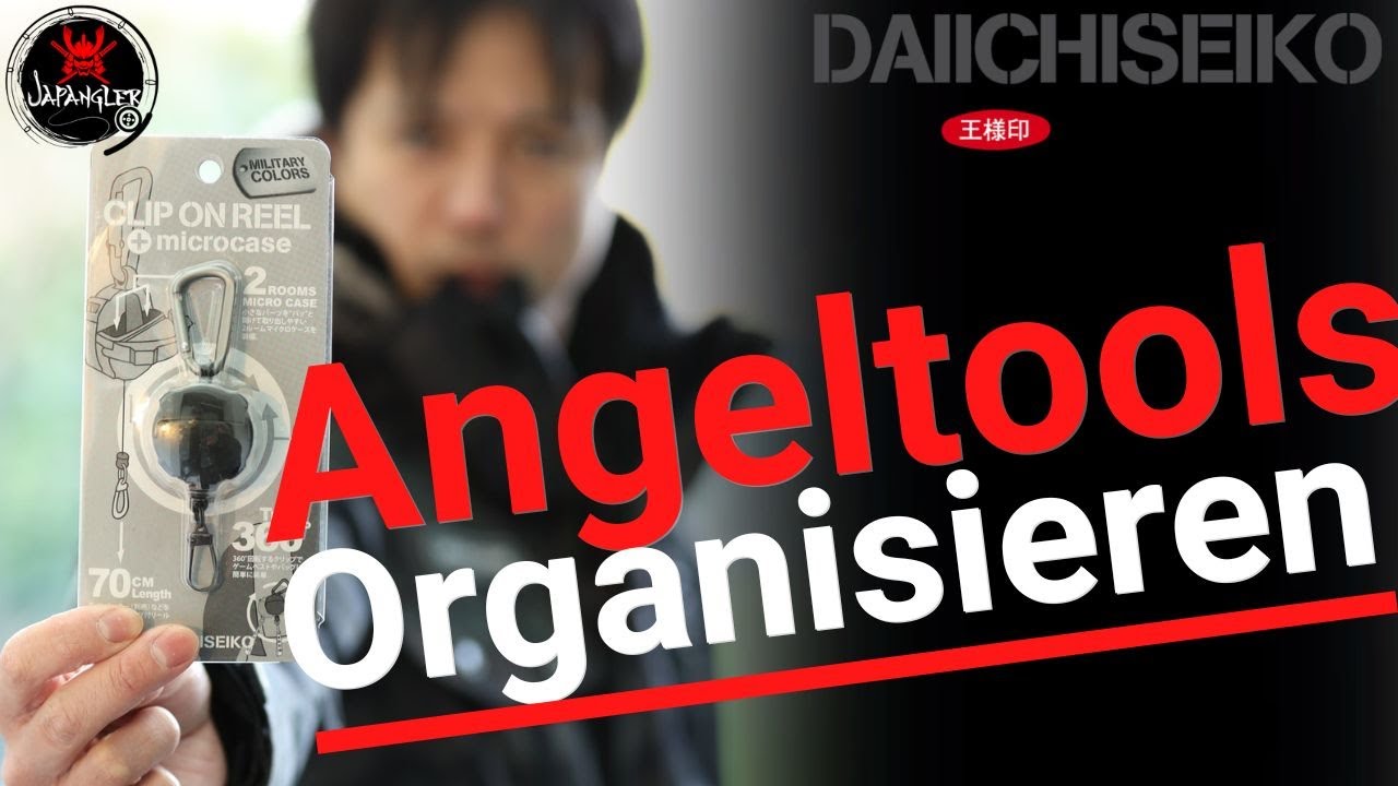 Alle Angeltools schnell griffbereit! Mit dem Clip on Reel von Daiichiseiko.
