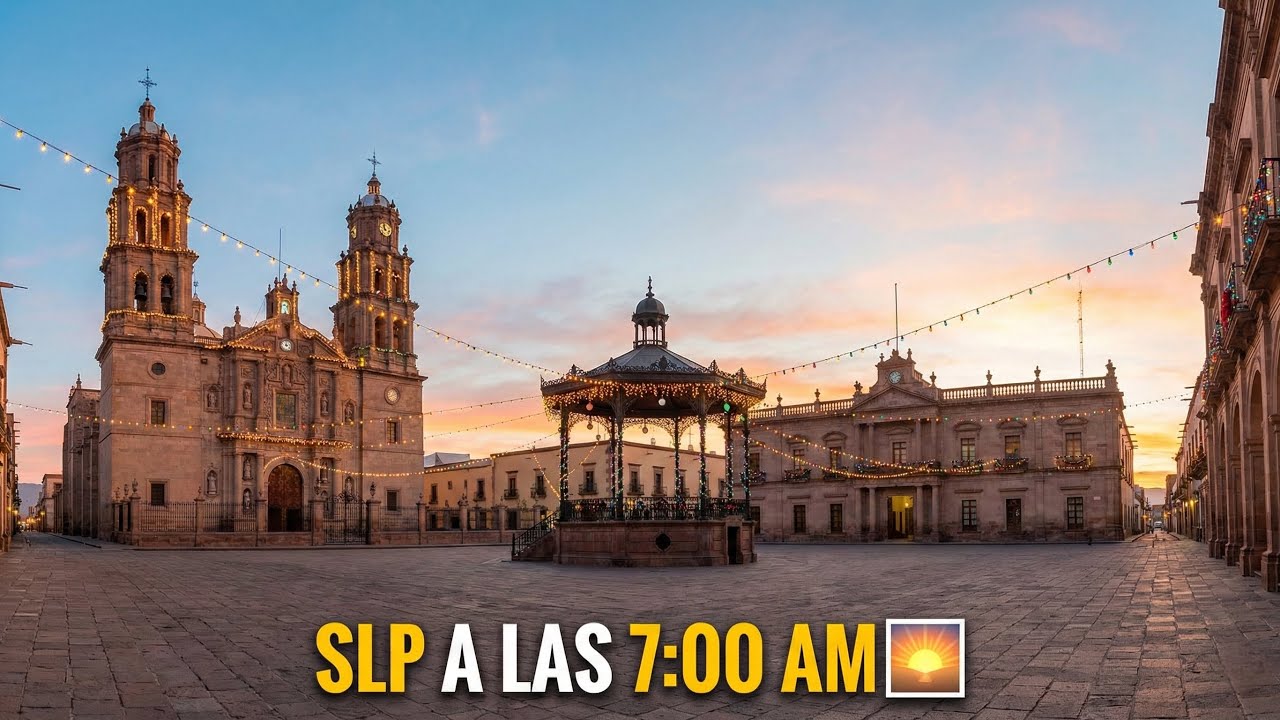 Un paseo para el alma: Recorriendo el Centro de SLP al amanecer (Para ti que estás lejos) 🇲🇽❤️