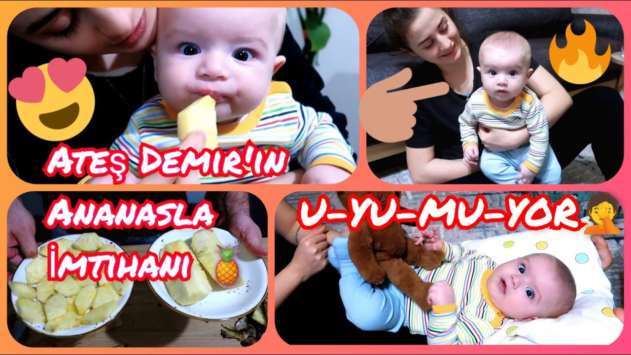 ATEŞ DEMİR'İN İLK ANANAS DENEYİMİ 🍍 KOCAM HERBALIFE İLE DİYETE BAŞLIYOR 😅 UYUMAYAN BEBEK YAPMIŞIZ😴
