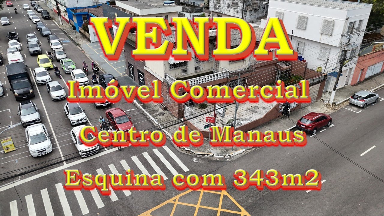 Imóvel Comercial - Centro de Manaus - Esquina 343m2 - Ros0126
