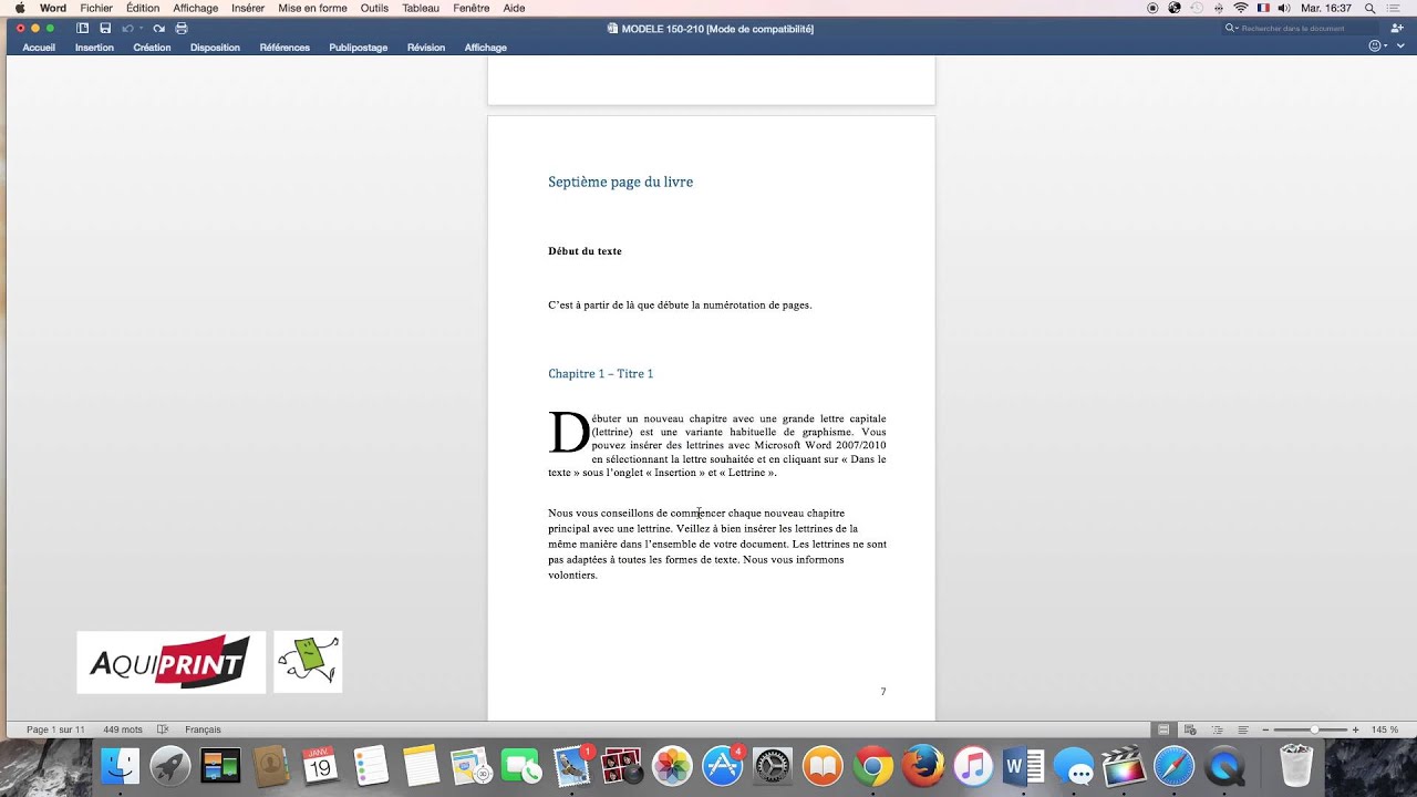 [Tuto] Word : écrire un livre suivre un gabarit