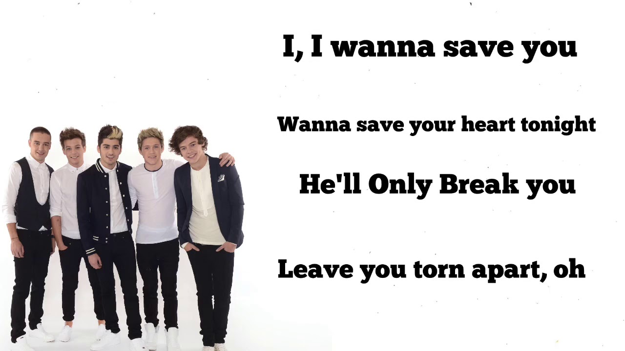 One Direction- Save you Tonight Karaoke (Lyrics)