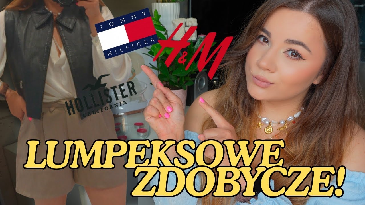 Moje kolejne zdobycze lumpeksowe! SKÓRZANA KAMIZELKA warta kilkaset złotych! 💵 #haul #lumpeks