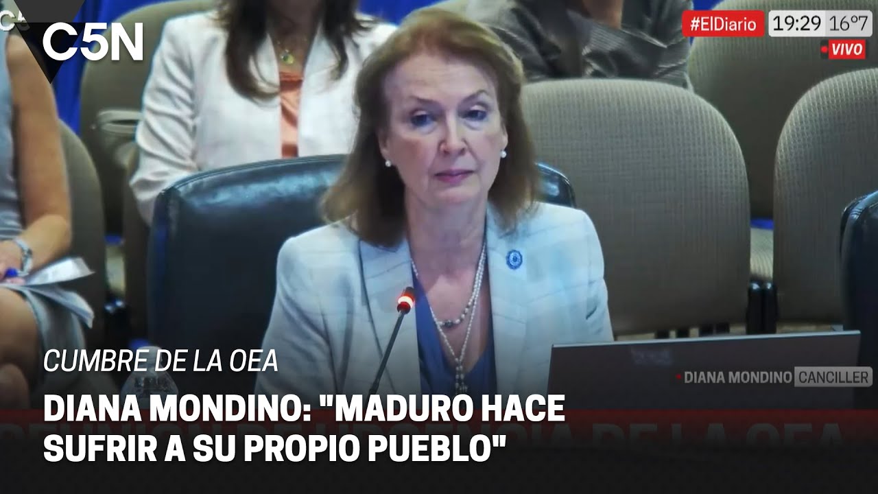 DIANA MONDINO, en la CUMBRE de la OEA: 