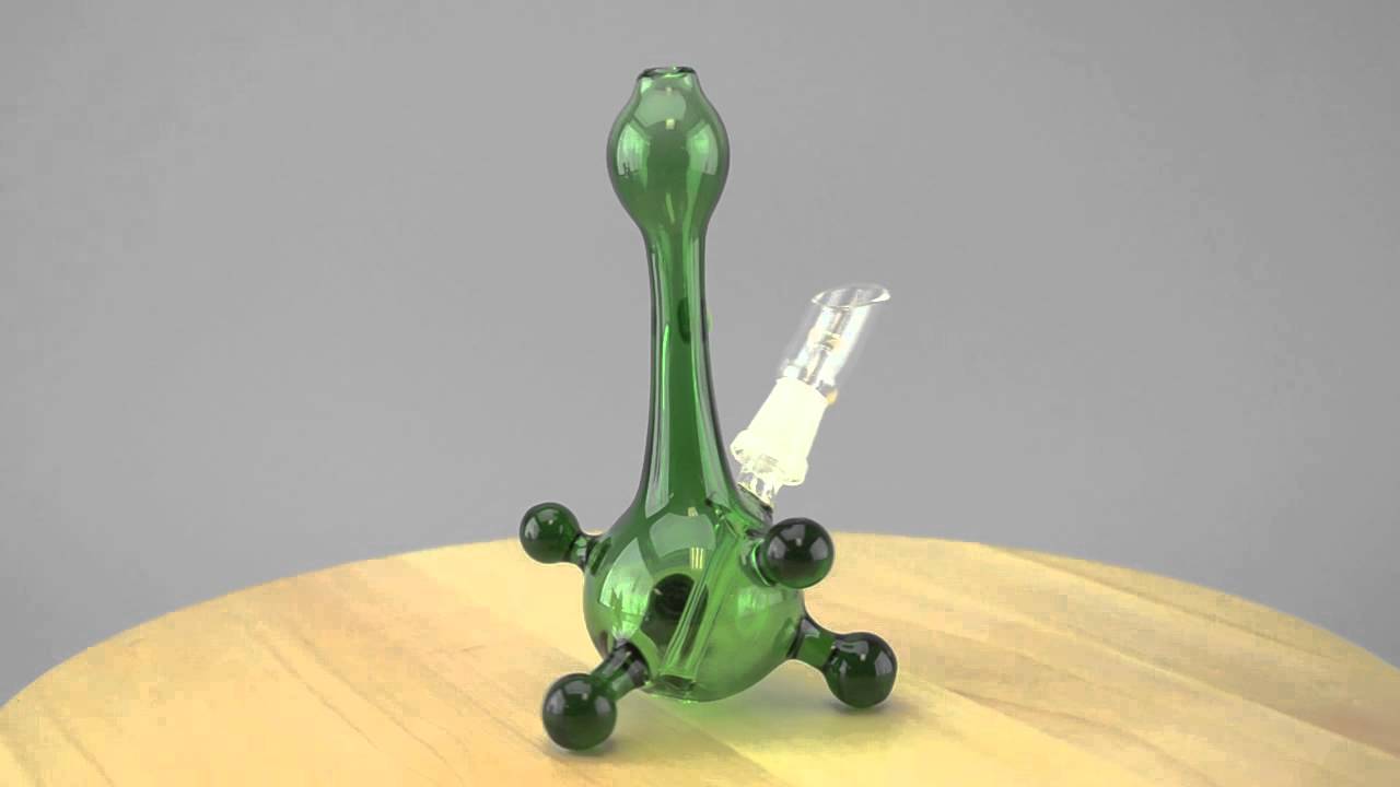 Crush Glass Tri Pod Mini Tube Dab Rig
