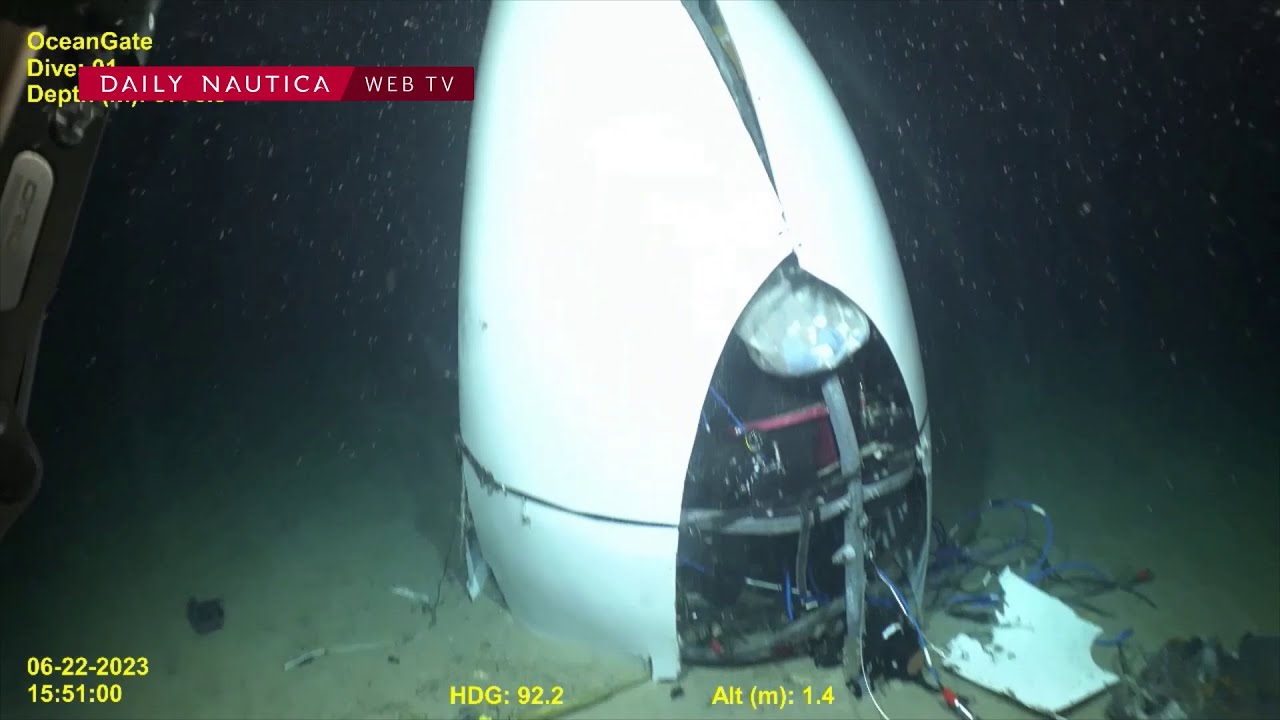 I resti del sommergibile Titan: nuovo video diffuso dall'US Coast Guard