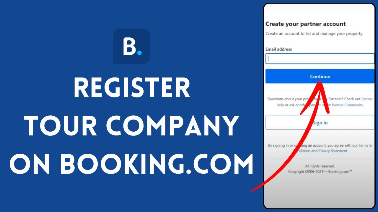 How to Register Tour Company on Booking.com 2026?